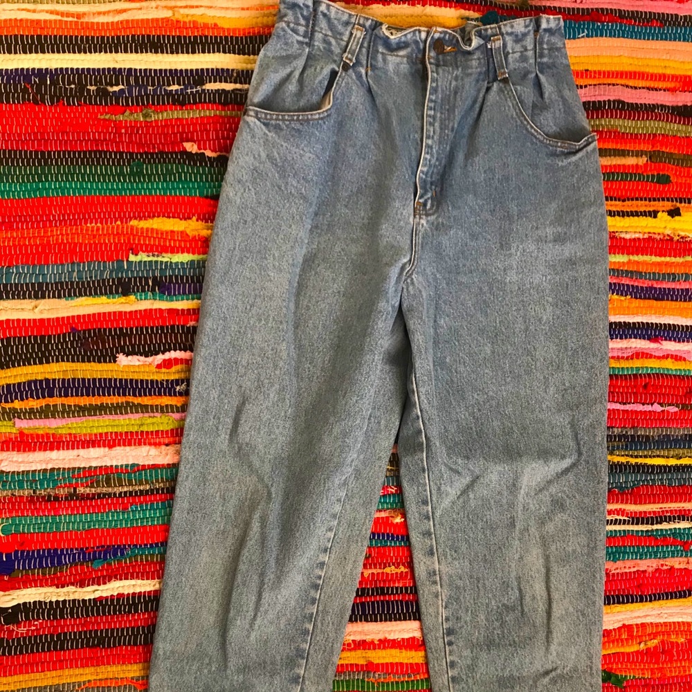 My moms pants from the 80’s. SO CUTE.